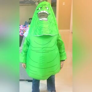 Green slimer ghostbuster kids inflatable costume